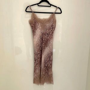 Gold hawk slip dress